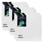 Eduway Cotton Canvas Board Combo- Pack of 12 (10x12|12X12|12X16 inch) with 4mm MDF Board Backing, for Painting