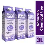 Happi Planet | Eco-Friendly Floor Cleaner | 3 x 1000ml | Plant Based, Biodegradable, Non Toxic, Natural, Organic | Kills Germs & Bacteria, Leaves No Residue, Acid Free, Baby & Pet Safe, Hypoallergenic