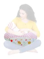 Vparents Pink Cotton Baby Feeding Pillow
