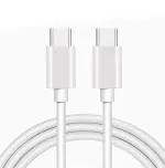eKus 6A fast charging Type C to C Cable Compatible With Samsung Galaxy Phones Models (White)