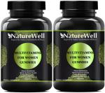 Naturewell Multivitamin Gummies For Women Ultra, 30 Gummies Each (Pack Of 2)