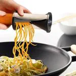 VDNSI Stainless Steel and ABS Plastic Manual Spiral Cutter Salad Vegetable Grater for Kitchen