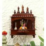 Kamdhenu Art And Craft Wood Pooja Mandap Temple