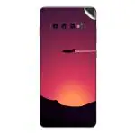 GADGETSWRAP Printed Vinyl Skin Sticker for Samsung Galaxy S10 Plus - Minimalism Aircraft