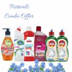 LA ONE Toilet Cleaner , Bathroom Tile Cleaner, Surface Floor Cleaner, Hand Wash, Dishwash(2) Combo