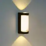 DOJI Outdoor Lamps LED Wall Light Outdoor Up Down Outdoor Wall Light Black Lights Outdoor Home Wall Lamp Modern Aluminium Waterproof Outdoor Lighting Outdoor Light Wall for Yard Entrance Balcony (Pack of 01)