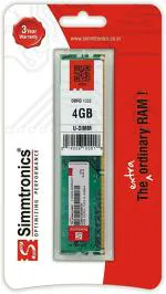 Simmtronics OPTIMIZING Performance 4GB DDR3 Desktop Ram (U-DIMM 1333 Mhz PC-10600 Chips) for G-41(DDR3), H-61, H-81 Motherboard with 3 Years Manufacturer Warranty.(Pack of 1)