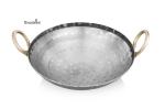 BRODEES Iron Kadahi 24 cm - Round Bottom | Capacity : 2000 ml