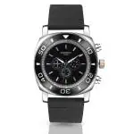 EVOTECH Swiss Style Tripple Chrono Quartz Analog Watch for Men & Gents Cool, Classy, Trendy, Funky, Stylish Unisex Watches. Round Luminous dial Casual Wear All Occasions (Black)