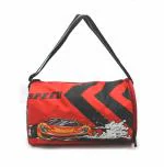 Weshopaholic Racing Red Travel Duffle Bag for Kids/Teenagers with Shoe Compartment