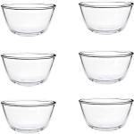 Aone Glass and Crockery Store glass bowl set of 6 design 120ml Glass Cereal Bowl (Clear, Pack of 6)