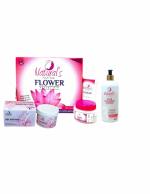 Natural's Care For Beauty Flower Facial Kit, Bleach Cream & Face Cleansing Lotion Combo Pack of 3