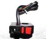 Love Me Black Plastic Motorbike Switch Handle Bar Donut 2.2 cm