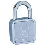 Harrison Padlocks/Square Padlock 65mm 12 Pin with 3 Computerised Keys JUPITER-0668 Pack of 1/ Mild Steel Material/Bright Chrome Plated Finish/Door Lock, Shutter Lock, Godown Lock, gate Lock
