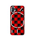 Casotec Red N Black Cubes Design 3D Printed Hard Back Case Cover for Nothing Phone (1) 5G