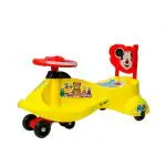 Maanit Kids Manual Ride on Magic Car Swing Car Twister for Kids (Yellow)