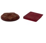 Vrundavan Farms Handmade Pure Herbal Glycerin Lemon Quartz Crystal Inclusion Square Lemon Color Soap Bar-a11