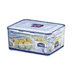 Lock & Lock Transparent Rectangle Plastic Food Storage Container with Tray 6.5 L