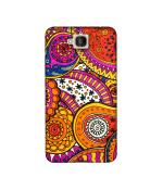 Casotec Rangoli Paisley Art Design Printed Silicon Soft TPU Back Case Cover for Huawei Honor Holly 2 Plus