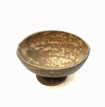 PULICKATTIL Brown Round Kerala Coconut Shell Bowl 10.2x10.2x8.9 cm