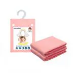 MINIME Baby Quick Dry Sheets for Baby- Pack of 2- Large 140 X 100 cm | 100% Water-Proof, Anti-Dust Mattress & Bed Protector, Salmon Rose
