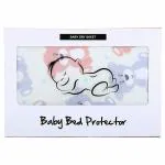 AHC Printed Dry Sheets for Baby Medium Size (100x70 cm , White , Teddy Print)