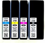 Dubaria Black Plus Tri Color Ink Cartridge Compatible for Canon PGI 2700 XL (Pack of 4)