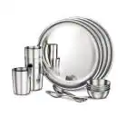 Judge by Prestige Stainless Steel Classic Dinner Set (Silver)- Pack of 16 pc