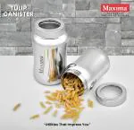 Best Stainless Steel Canister airtight see through lid kitchen storage container-150ml