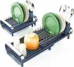 HomeCloud Dish Drying Rack, Kitchen Counter Small Dish Drainers Rack Expandable(11