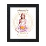 RANDOM Gautam Buddha Painting, 14 inch X 12 Inch