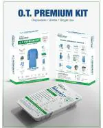 Acuron Surgeon's O.T. Premium Kit, 50 GSM SMMS Gown with 11 Item, (Pack of 1 Set.) Blue