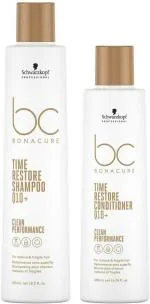 Schwarzkopf Professional Bonacure Q10 Time Restore Shampoo 250ml + Conditioner 200ml (2 Items in the set) Acti Biotic