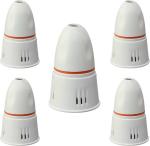 Jelectricals White Skirt Pendant Lamp Bulb Holders (Pack Of 5)