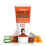 Elemnt Sports Science Brown Zinc Sunscreen For Cricketers, SPF 50 Cricket Sunscreen - 50gm