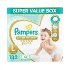 Pampers Premium Care Diaper Pants | Large (L) - 132 diapers| Sumo-Bx Pack