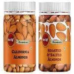 RED CLIFF California Almonds & Roasted & Salted Almonds Dry Fruits | Combo Of 2 | (Almonds & Roasted & Salted almonds | 250gx2 |)