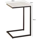 Heera Moti Mundo Tea Table Side Table/End Table/Sofa Table/Corner Table for Living Room(White & Black)