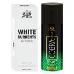 St.John Cobra Deodorant Sports 150 ml & Cobra Black Current 50ml Perfume Combo Gift Pack Perfume Body Spray - For Men & Women (200 ml, Pack of 2)