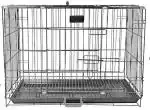 PetJoy Pet Single Door Folding Metal Cage with Removable Tray for Dog & Cat, 18 Inch Dog, Cat, Rabbit Cage