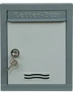 Aura Plast Grey Iron Wall Mounted Mailbox