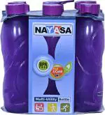 NAYASA Leak Proof Plastic Bottle - 1000 ml (pack of 6)