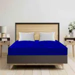 Mattress Protector 100% Waterproof Mattress Protector, Cotton Feel Mattress Bed Topper with Protector, Breathable Hypoallergenic Bed Cover - 72 x 84 Inch, 6 x 7 Feet King Size Bed Royal Blue