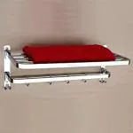 CSI INTERNATIONAL Stainless Steel Towel Rack/Towel Hanger/Towel Holder Stand For Bathroom Accessories , 24 inch (Pack of 1)