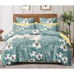 Alkaylaa Queen Size Microfiber Double Bed Bedsheet with 2 Pillow Covers |Bedsheet Size-90 x 100 Inch (Blue)