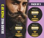 KURAIY Natural Beard & Mustache Wax Extra Strong 50 Gm Hair Wax (100 g)