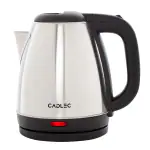 Cadlec Crystal 1.5 Litres Electric Kettle | 1500W | Silver | Automatic Cut-off | Stainless Steel | Rotatable Base | Power Indicator | Single-Touch Lid Locking | Boil Water, Make Tea, Coffee, Soup etc