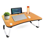 OFIXO Multi-Purpose Laptop Table/Study Table/Bed Table/Foldable and Portable Writing Desk (Wooden)