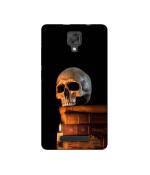 Casotec Skull Magic Candles Books Design Printed Silicon Soft TPU Back Case Cover for Panasonic Eluga I2