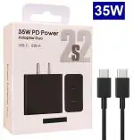 SNPD Sold: 35W Charger with Type-C Cable Fast Supportable for Samsung 35W Charging Mobiles